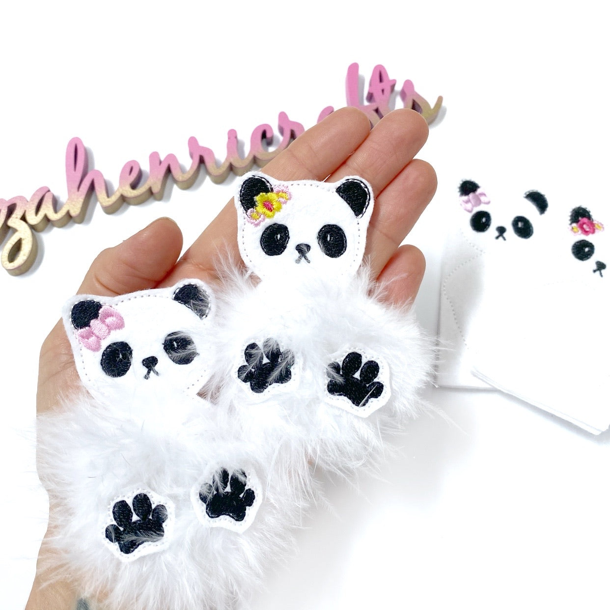 Penelope Panda- Fluffy Fur Baby Felties