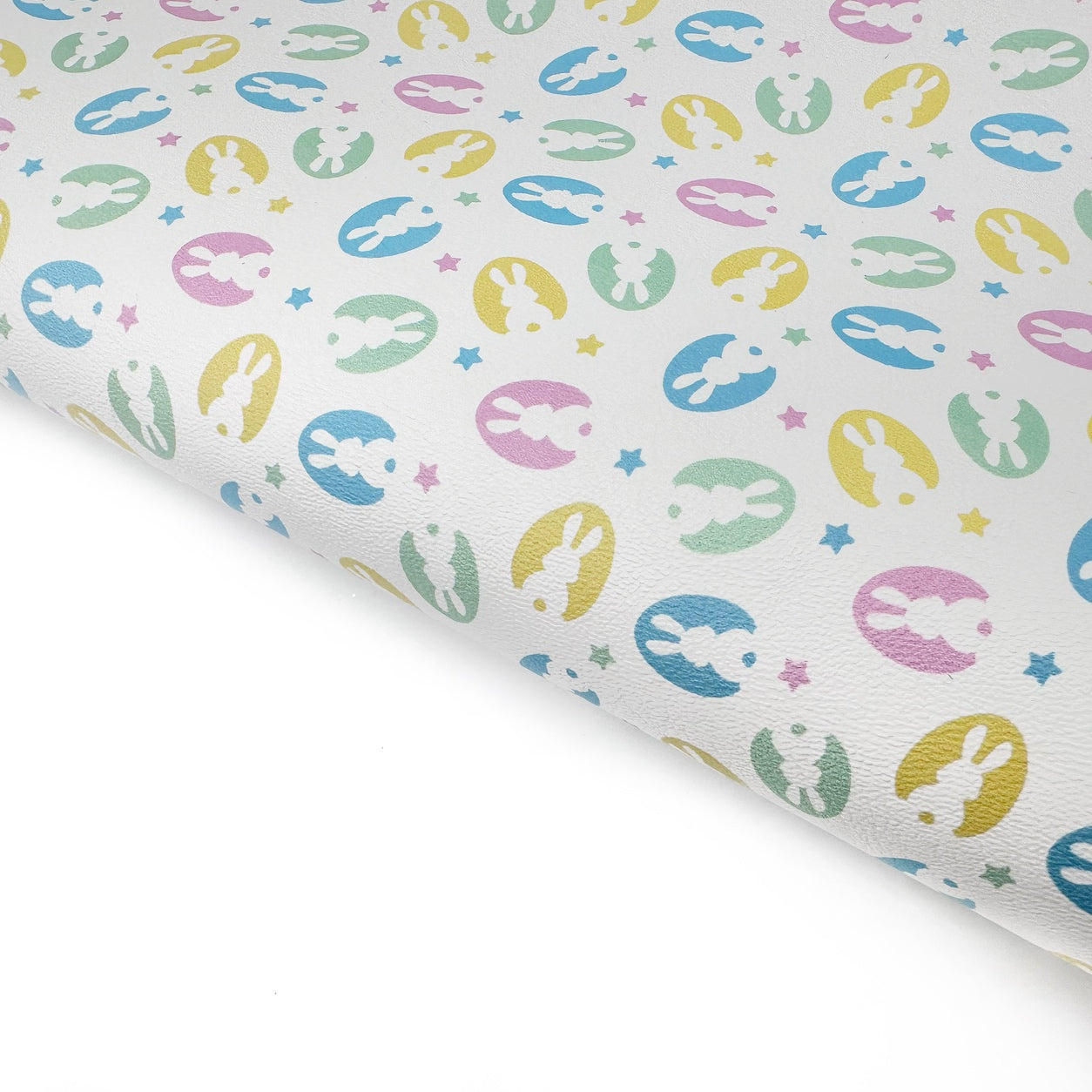 Easter Bunny's Eggs Premium Faux Leather Fabric Sheets