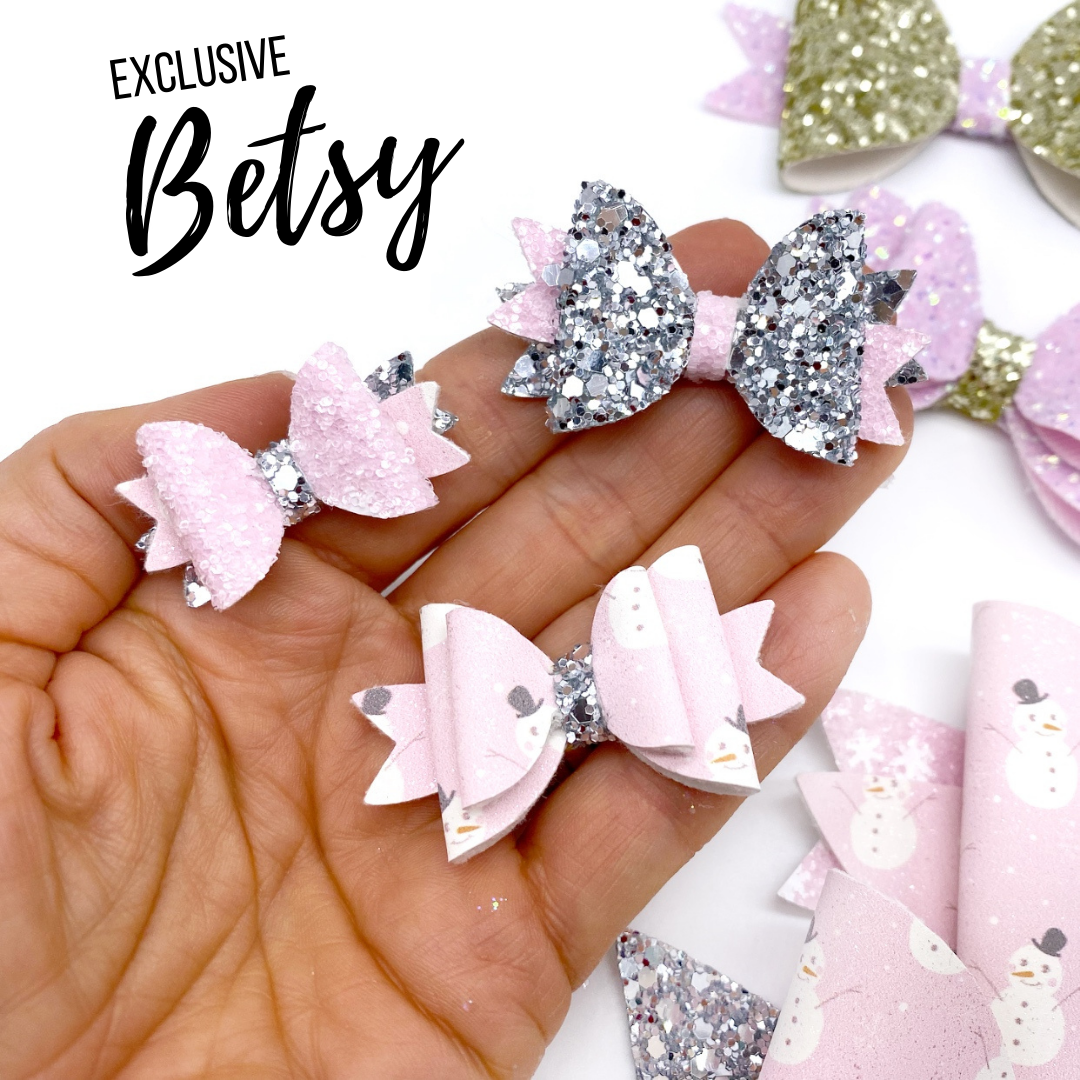 The Betsy Bow Hair Bow- Template for hand-cutting