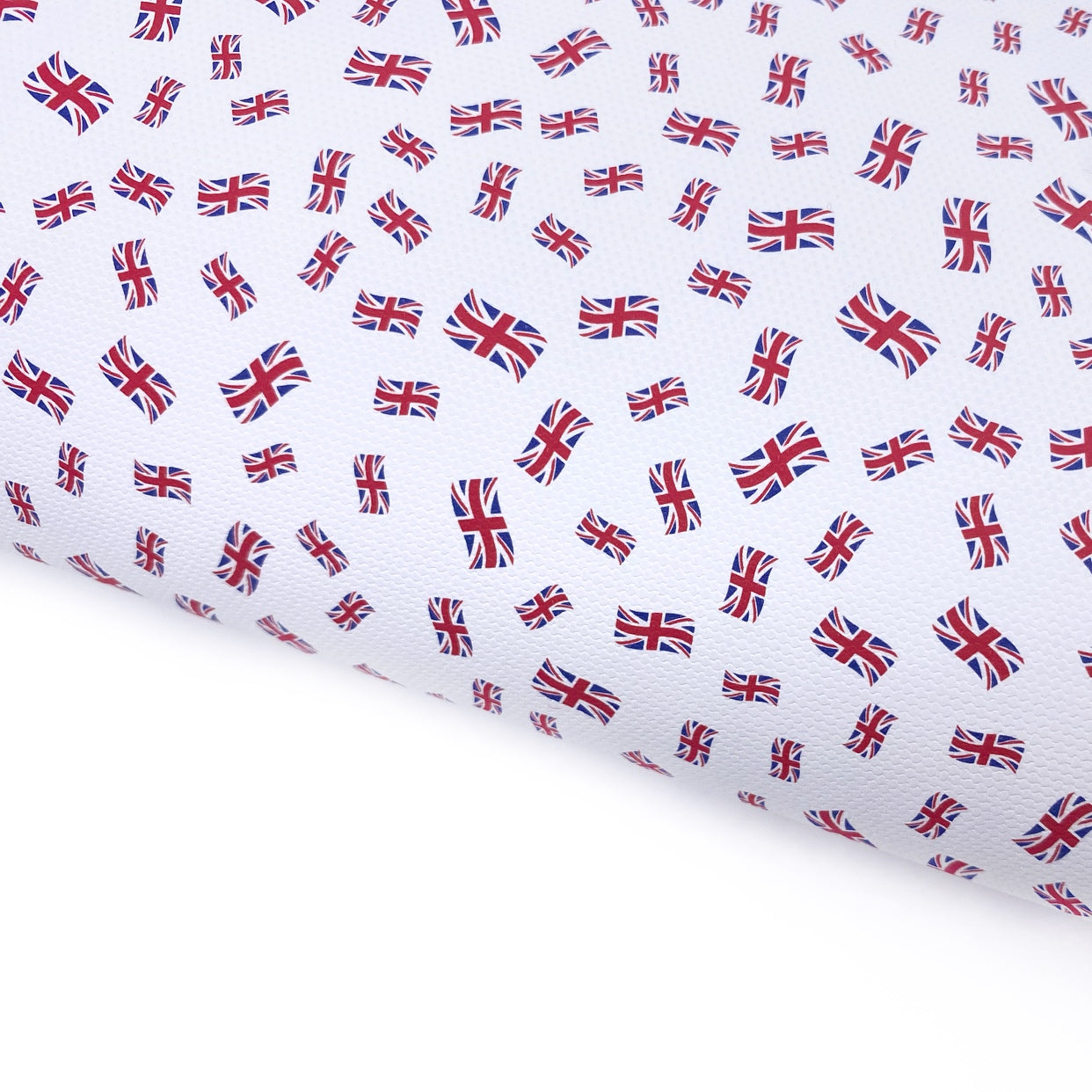 Union Jack Flags Lux Premium Printed Bow Fabric