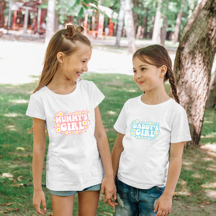 Mummy's Girl Daddy's girl HTV Full Colour Iron on T Shirt Transfer