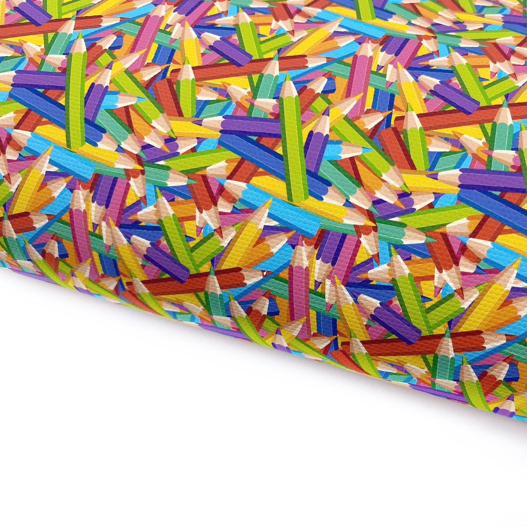 Colouring Pencils Lux Premium Printed Bow Fabric