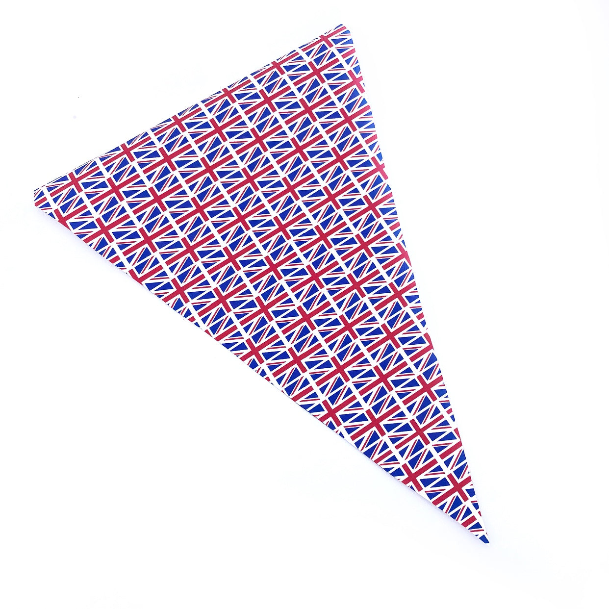 Union Jack Flag/Bunting Vertical Lux Premium Printed Fabric-3 per sheet