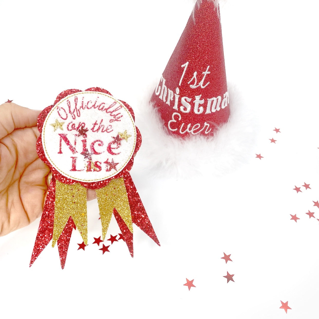 Exclusive EHC Christmas Badge FACE Only- Shaker Felties
