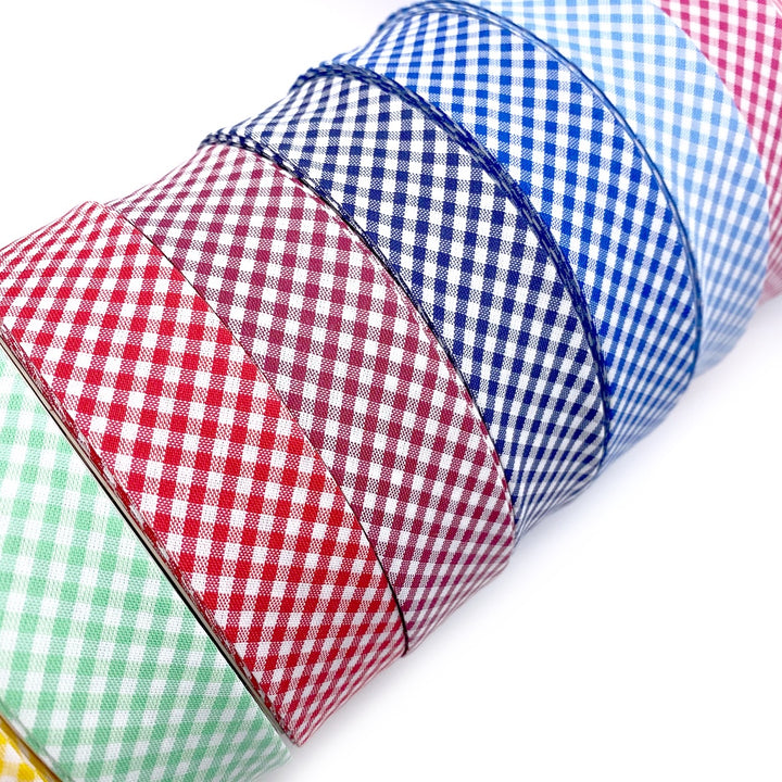 Luxury Gingham Bias Binding 30mm