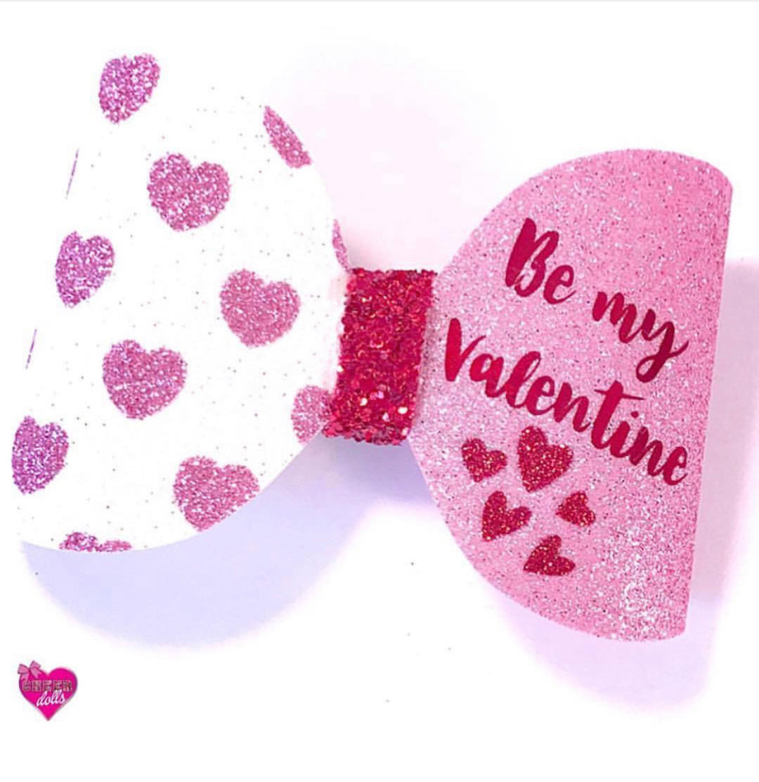 Love Hearts Fine Glitter Fabrics