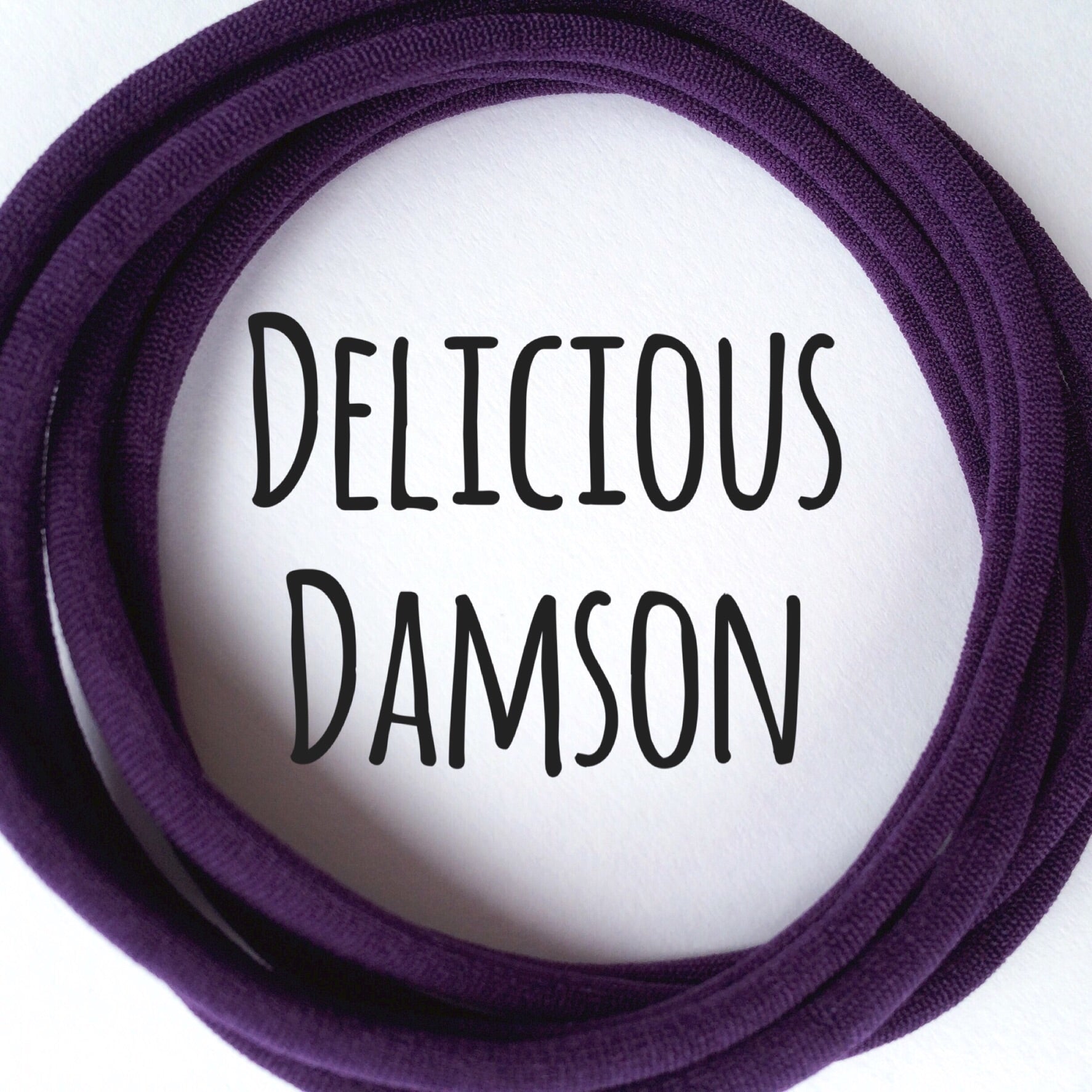 Skinny Nylon Headbands- Dainties- Delicious Damson - Eliza Henri Craft Supply