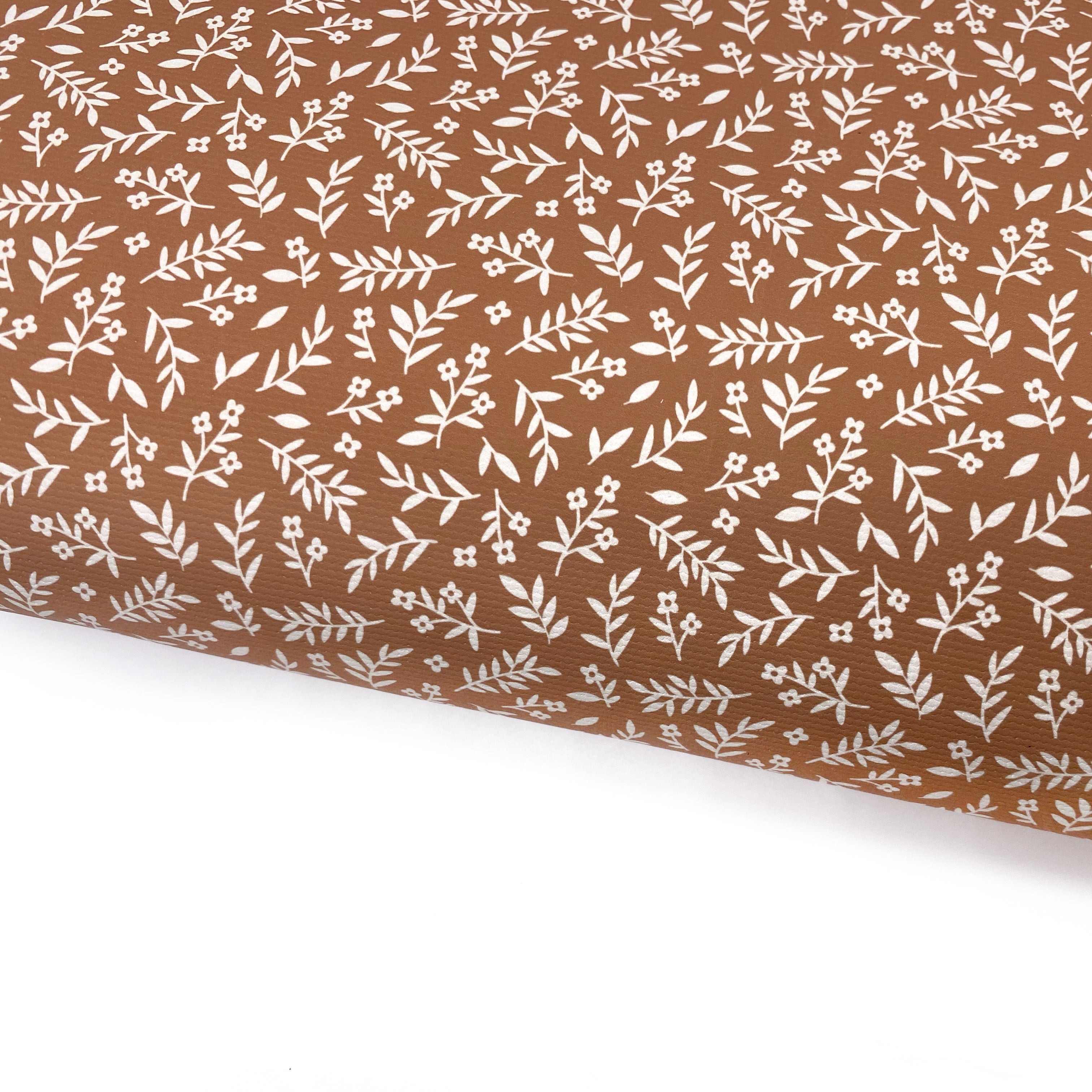 Falling Fall Floral Lux Premium Canvas Bow Fabrics