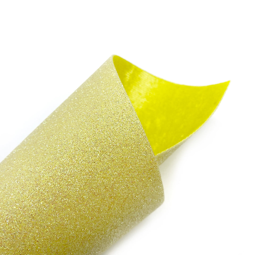 Double Sided Pastel Fine Core Glitter Fabrics