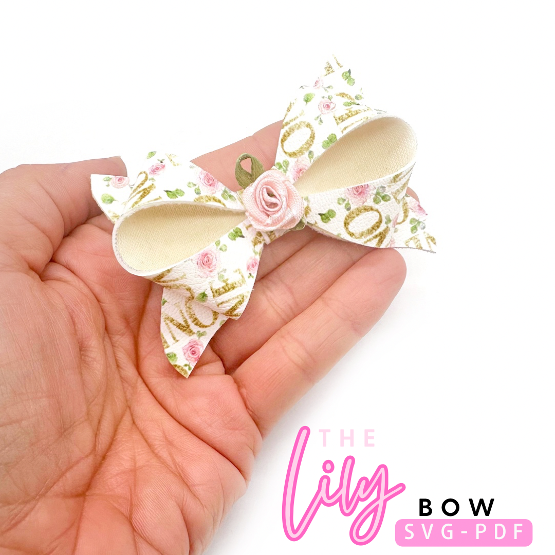 Exclusive Lily Hair Bow SVG- 3.5'' SVG/PDF