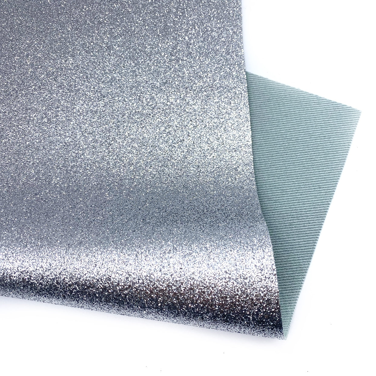 Silver Dust Lux Premium Fine Glitter Fabric