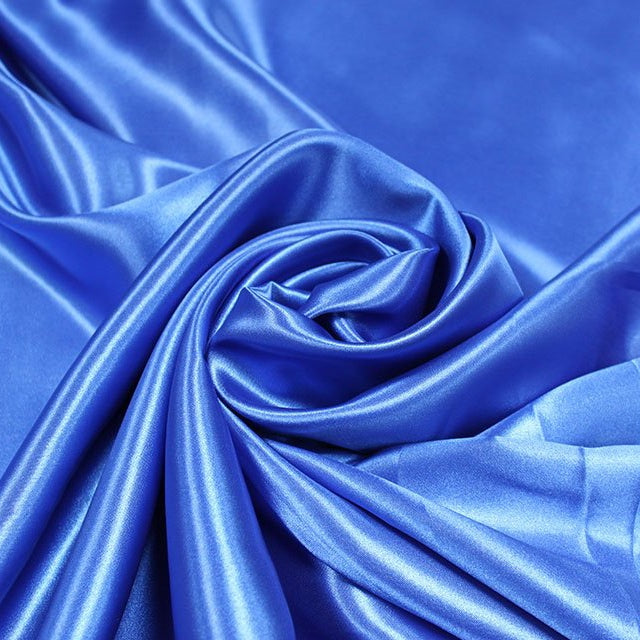 Royal Blue Premium Polyester Satin Fabric