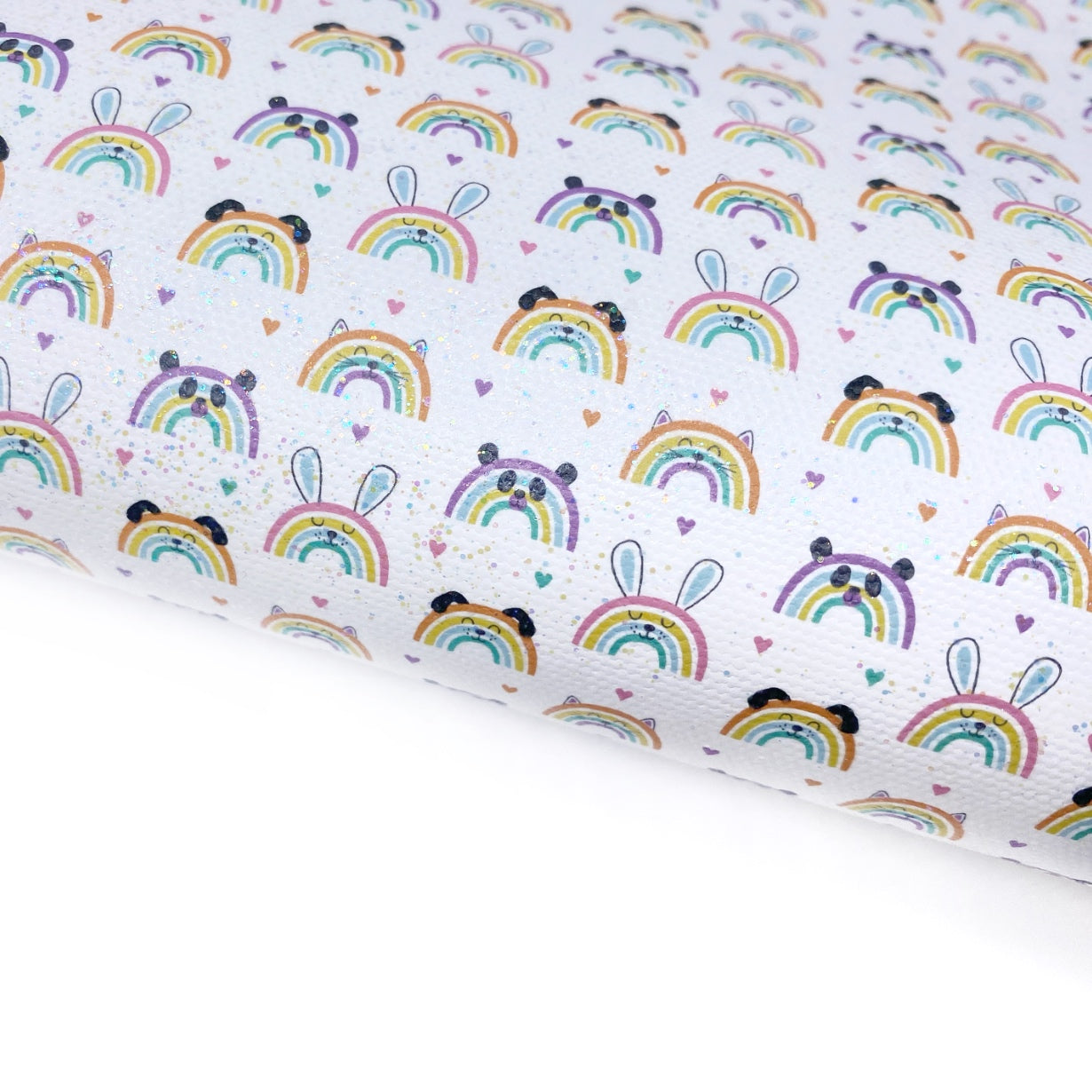 Cute Rainbow Pets Lux Premium Printed Bow Fabrics