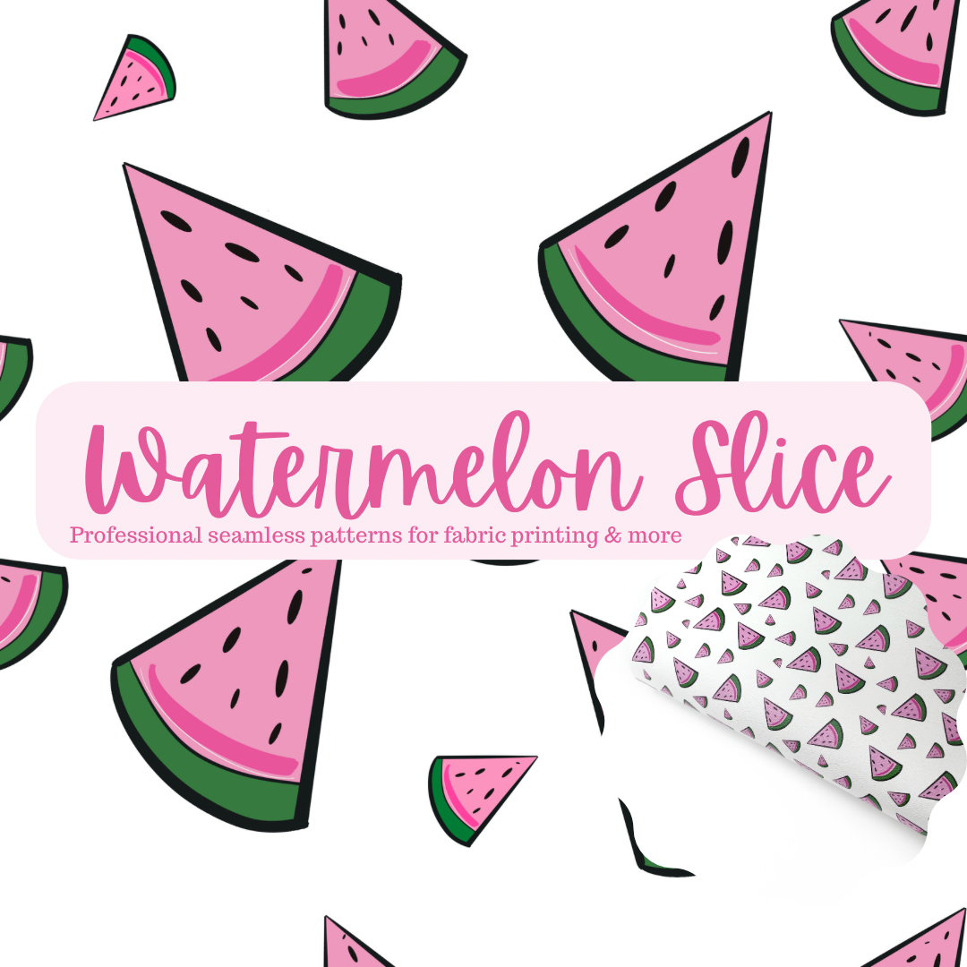 Watermelon Slice Seamless Pattern