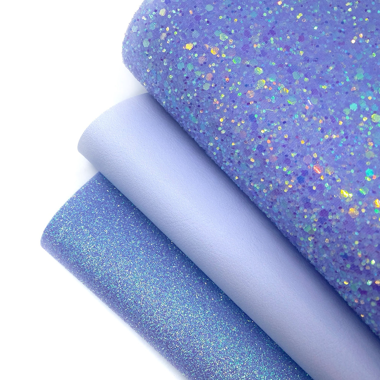 Lilac Core Glitter Chunky & Fine Trio