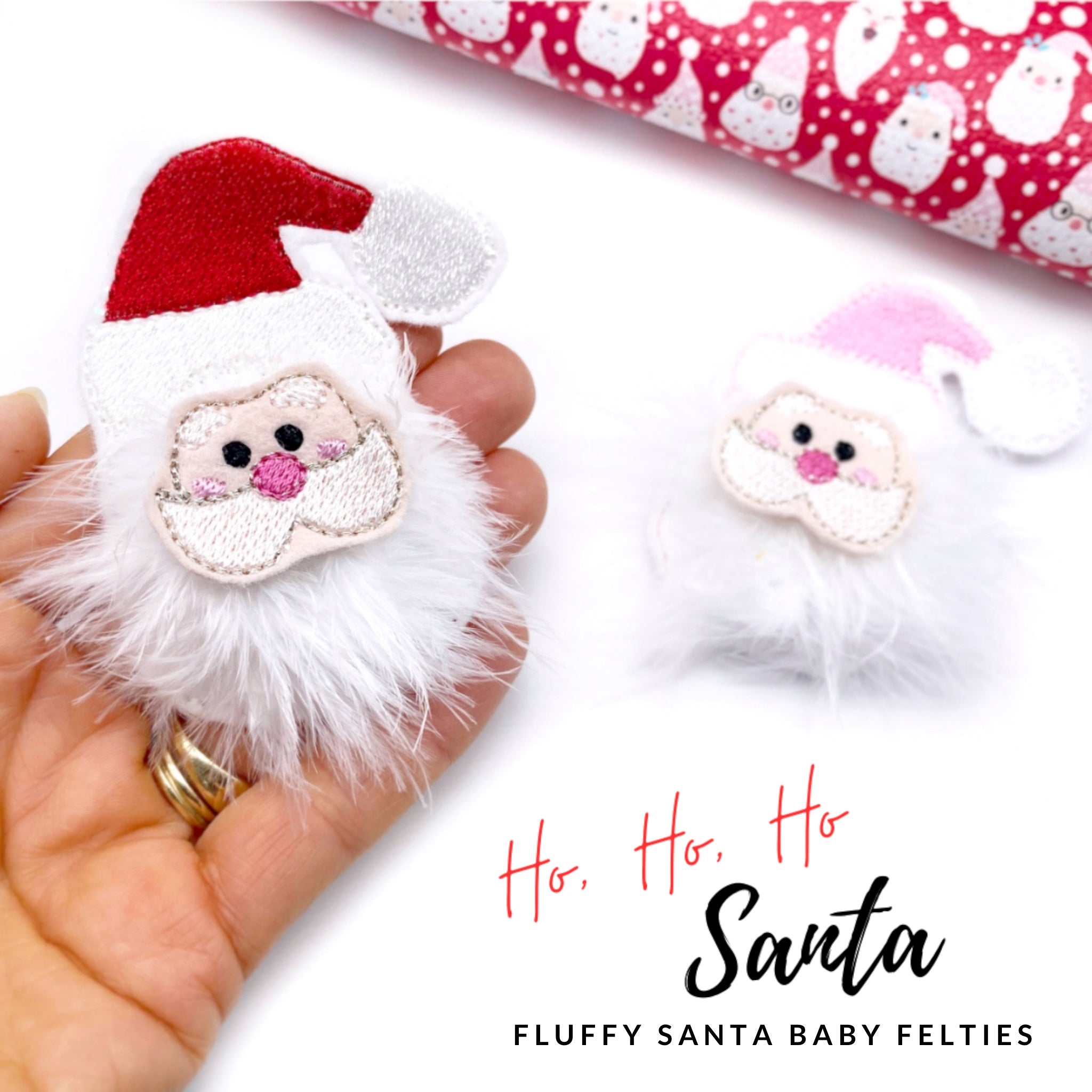 EHC Original Ho, Ho, Ho Santa- Cutest Fluffy Fur Baby Felties