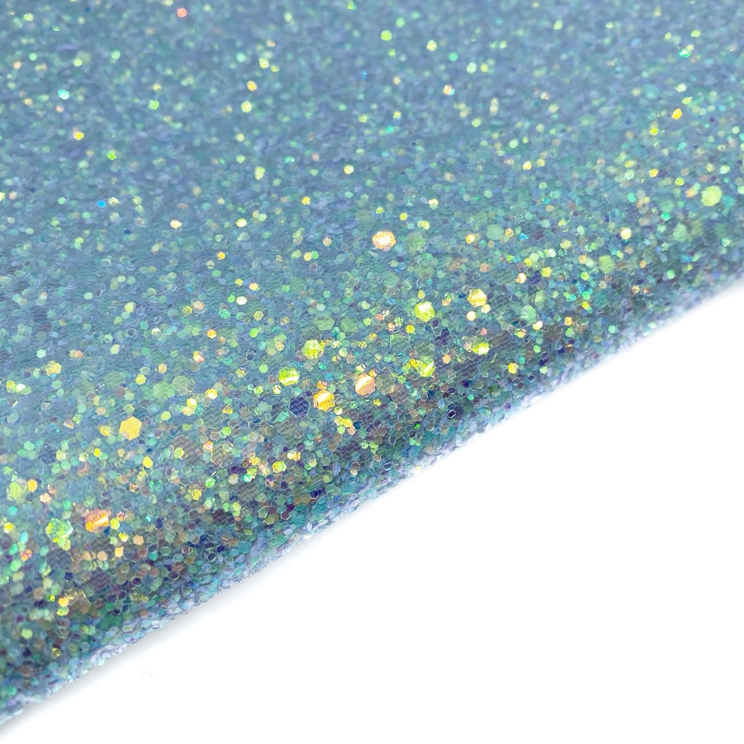 Dove Grey Fairytales Lux Premium Chunky Glitter Fabric