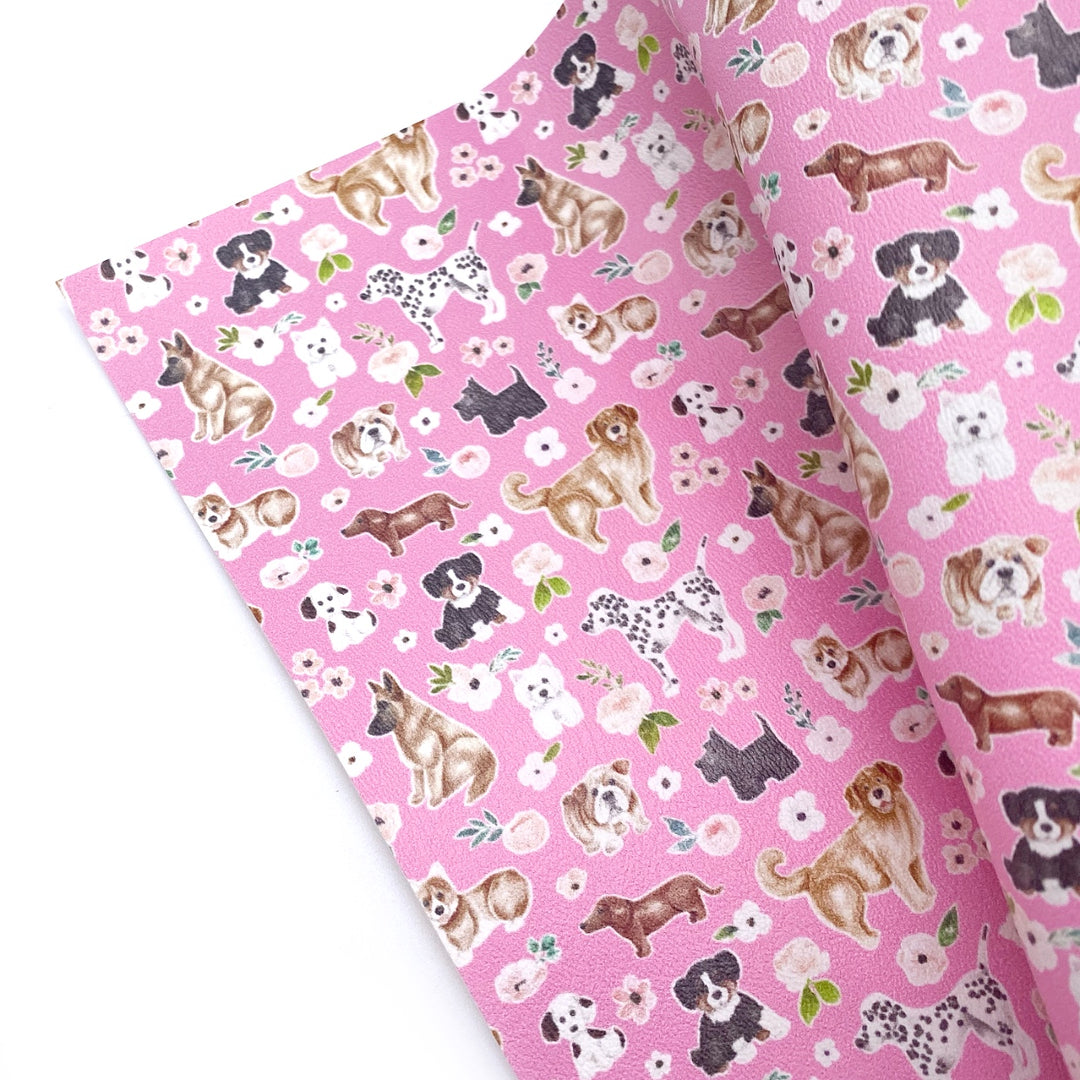 Doggie Friends Premium Faux Leather Fabric Sheets