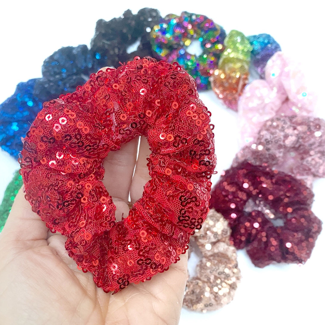 Sequin Hair Scrunchies