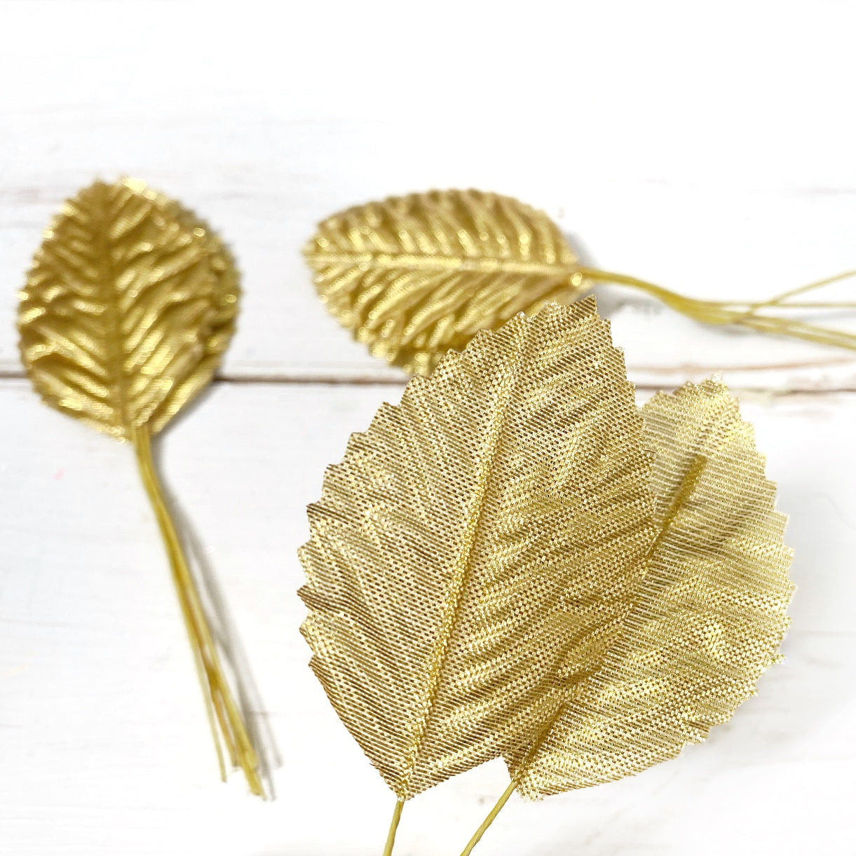 Nylon Silk Golden Leaves