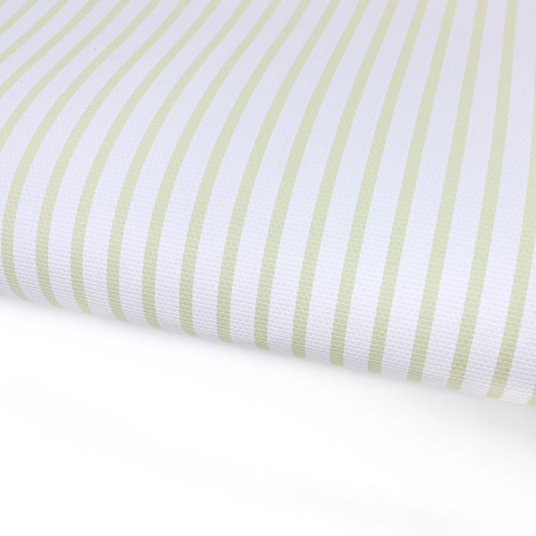 Lemon & Lime Candy Stripe Lux Premium Printed Bow Fabric