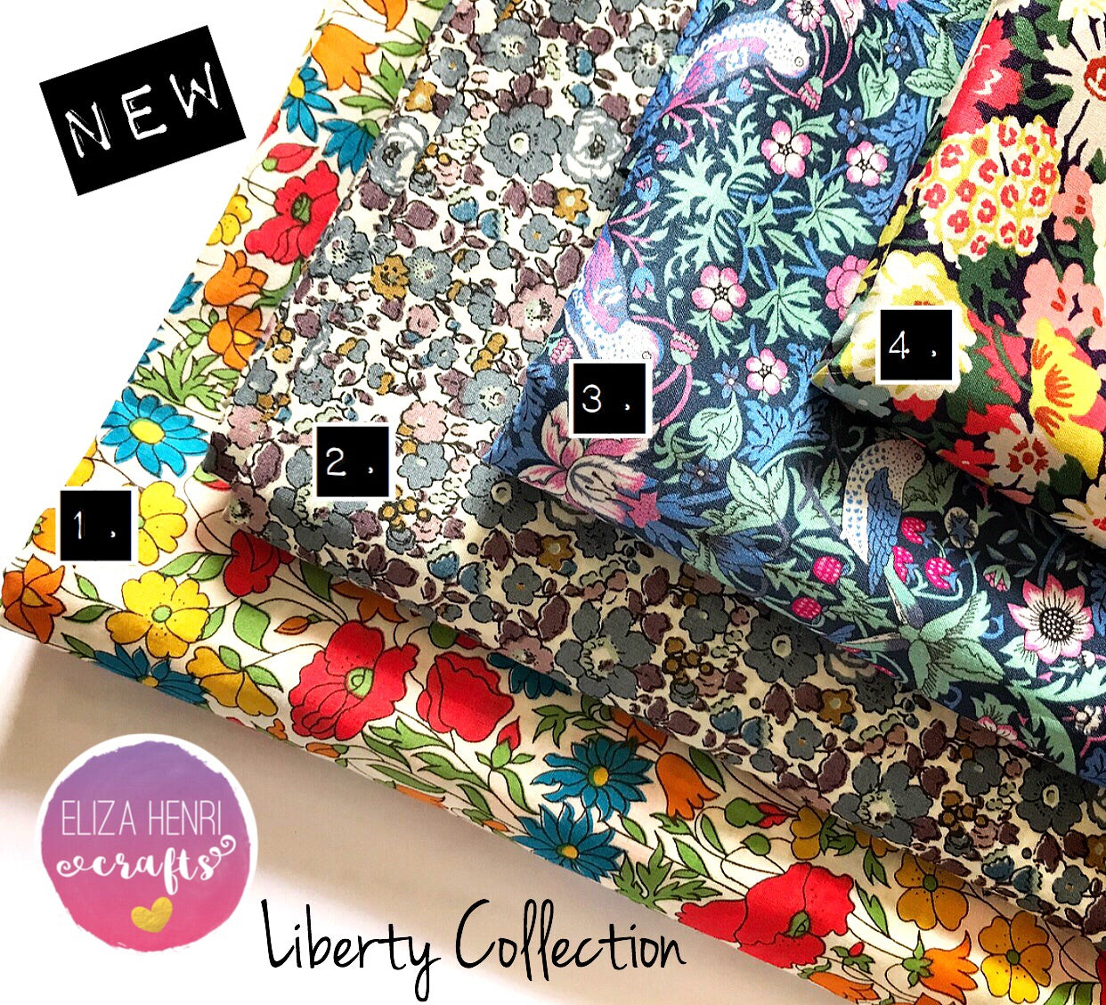 The Liberty Collection- Luxury Liberty of London Fabric Felts - Eliza Henri Craft Supply