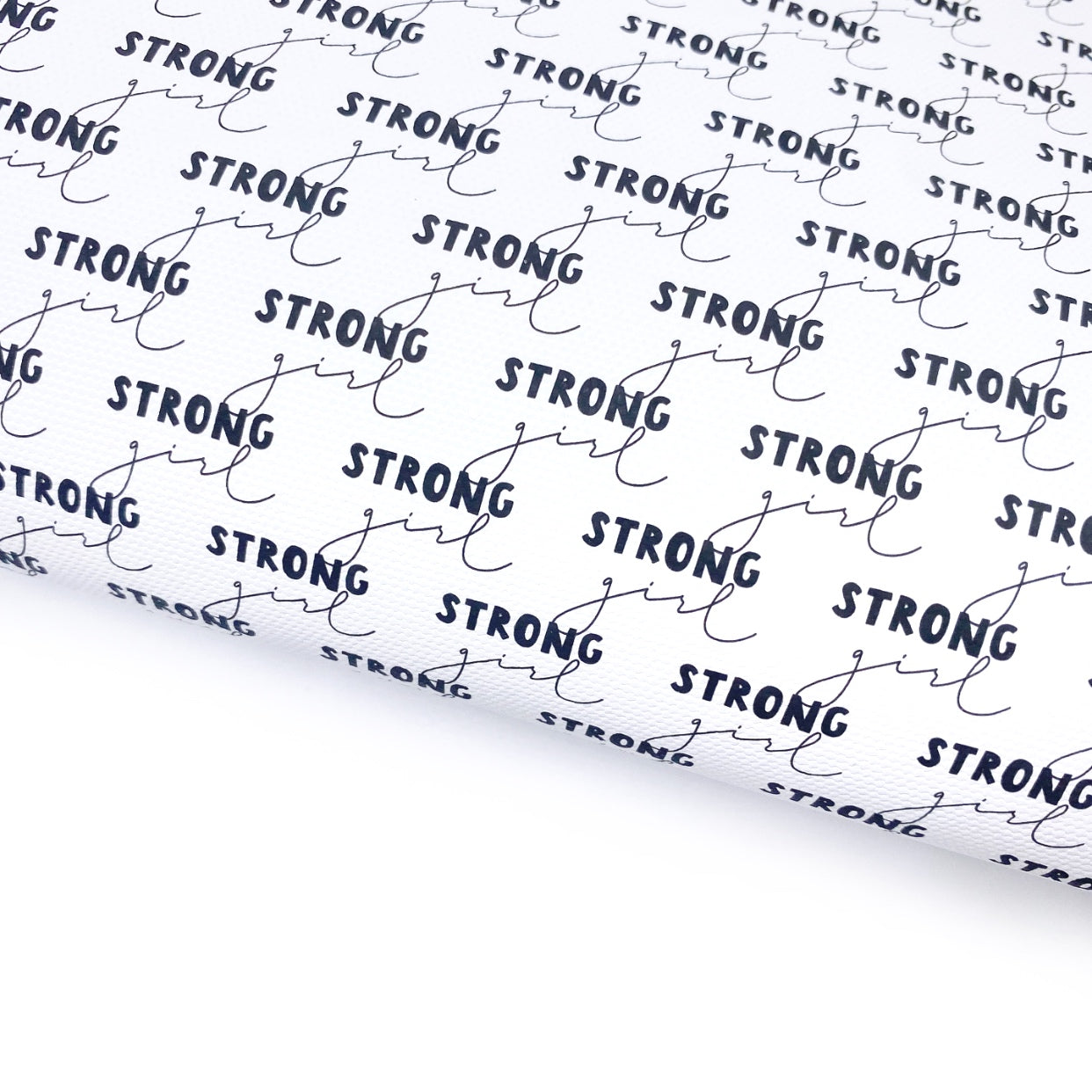 Strong Girl Lux Premium Printed Bow Fabric