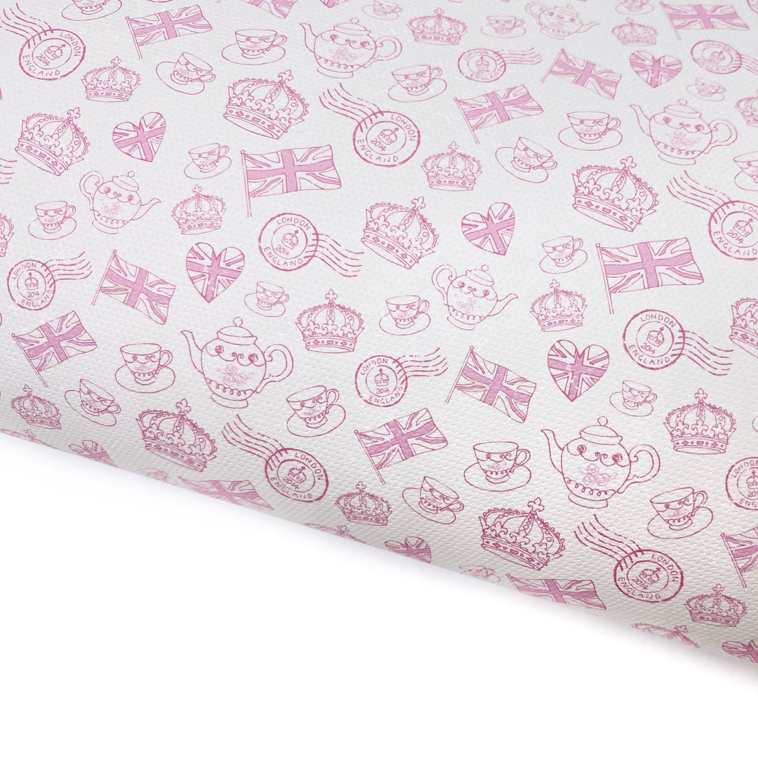 The Queens Tea Party Lux Premium Printed Bow Fabric