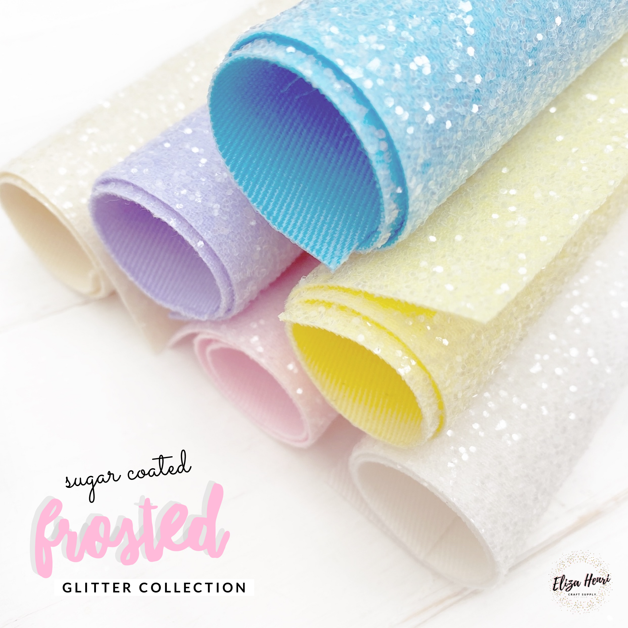Premium Lux Sugar Coated Glitter Fabric Sheets