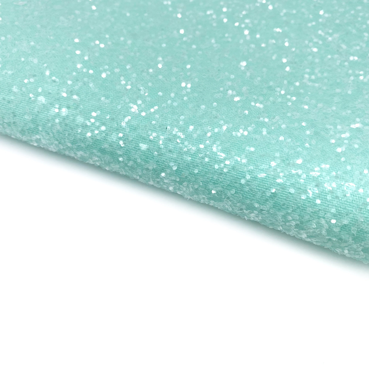 Mint Sugar Lux Premium Chunky Glitter Fabric
