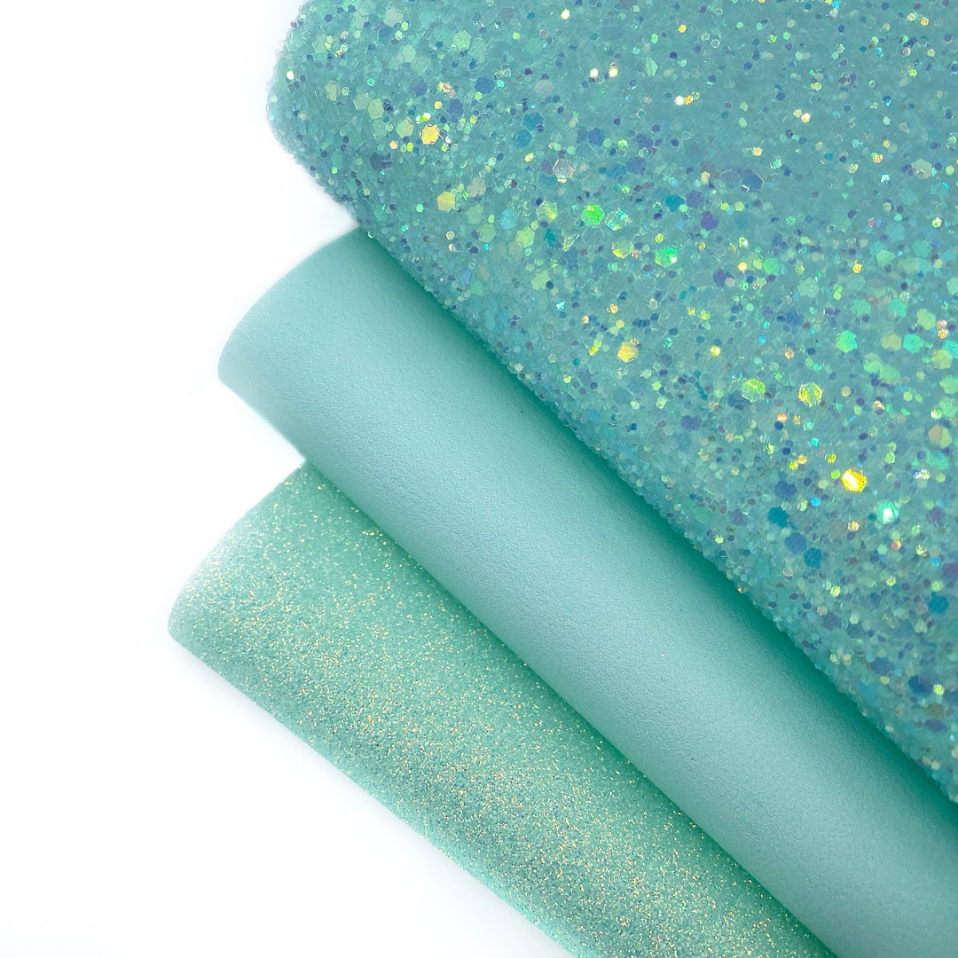 Mint Core Glitter Chunky & Fine Trio