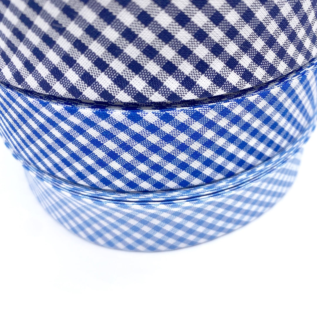 Luxury Gingham Bias Binding 30mm