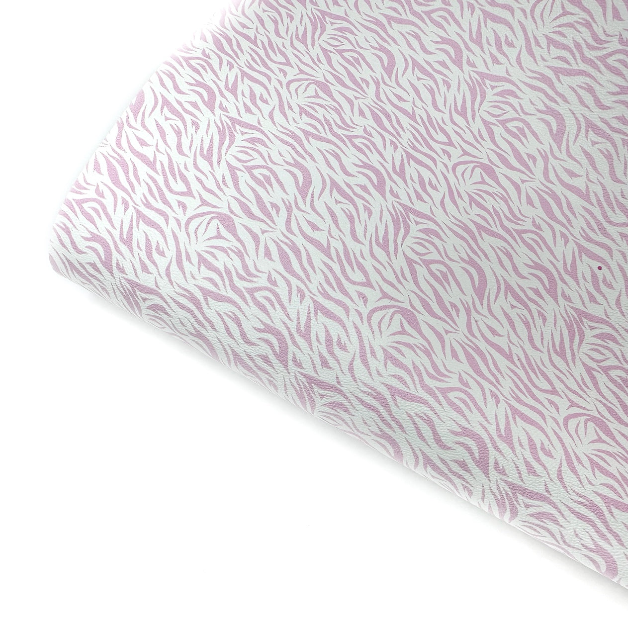 Pretty Pink Zebra Print Premium Faux Leather Fabric Sheets