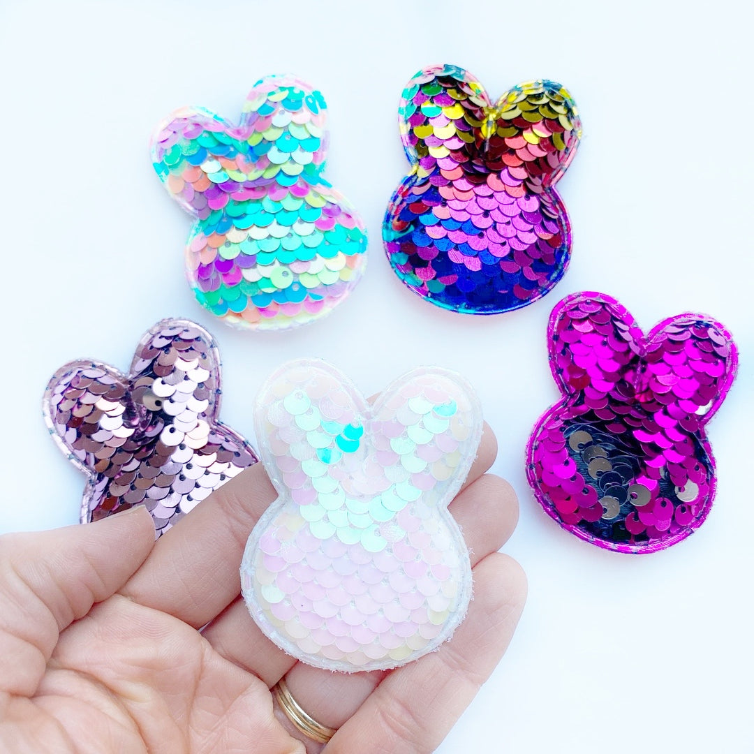 Reversible Sequin Bunny Embellishments