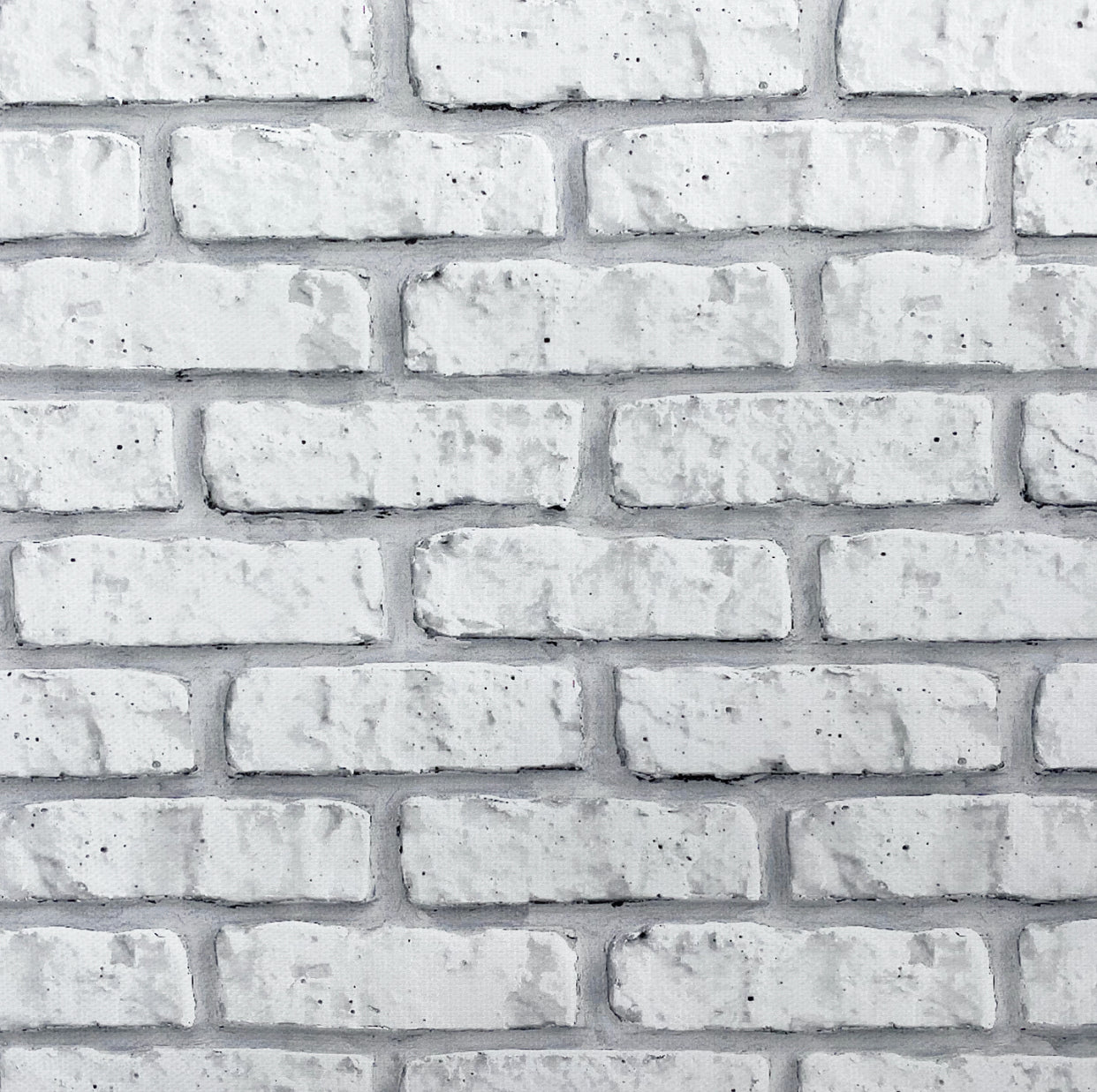 Grey White Brick Wall Effect Canvas Photography Background