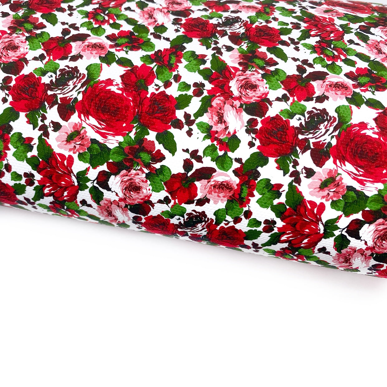 The Christmas Floral Lux Premium Canvas Bow Fabrics
