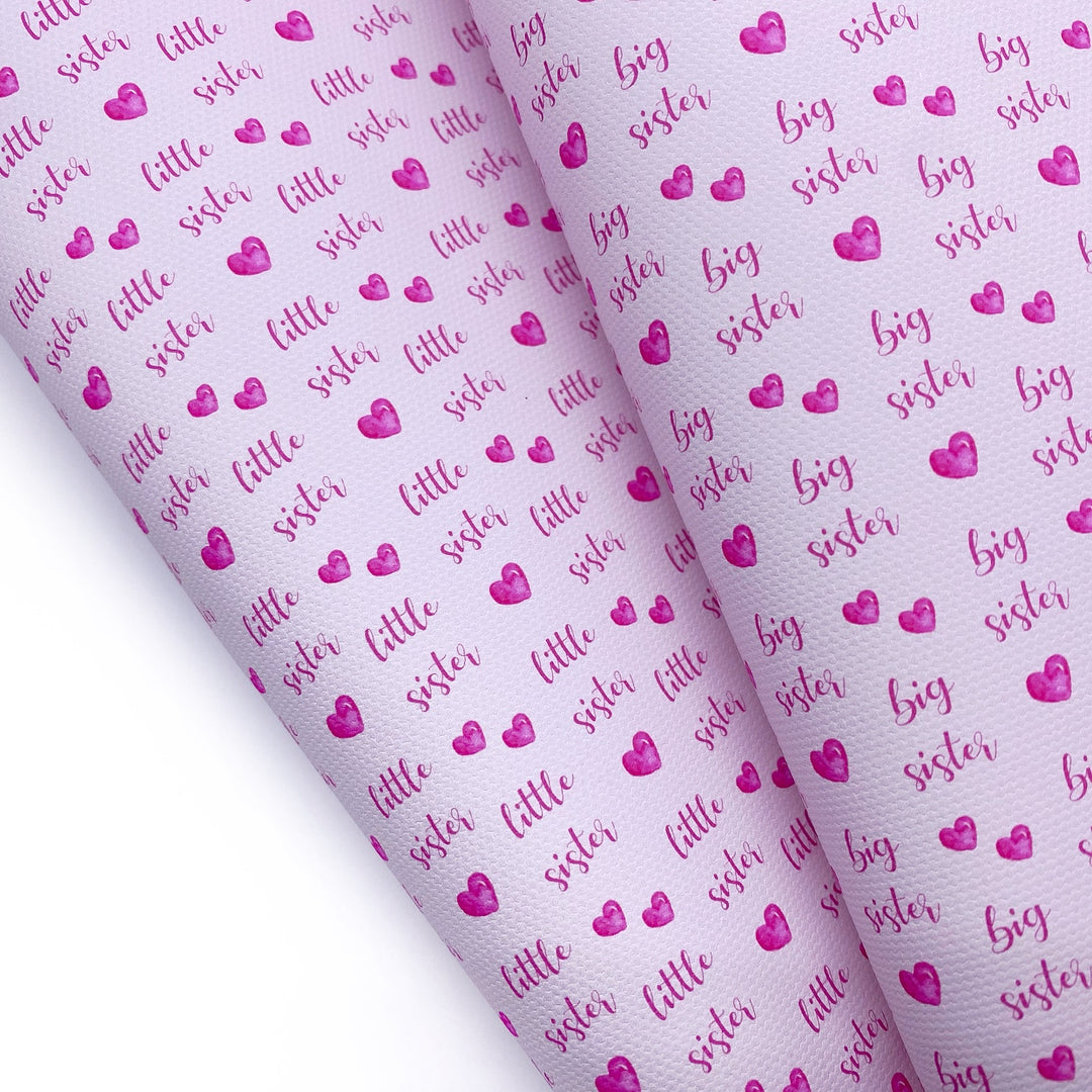 Big Sister, Little Sister Lux Premium Canvas Bow Fabrics