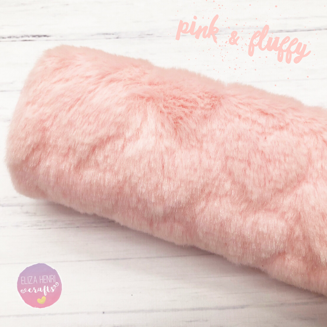 Fluffy Plush Hearts Furry Fabric Felt