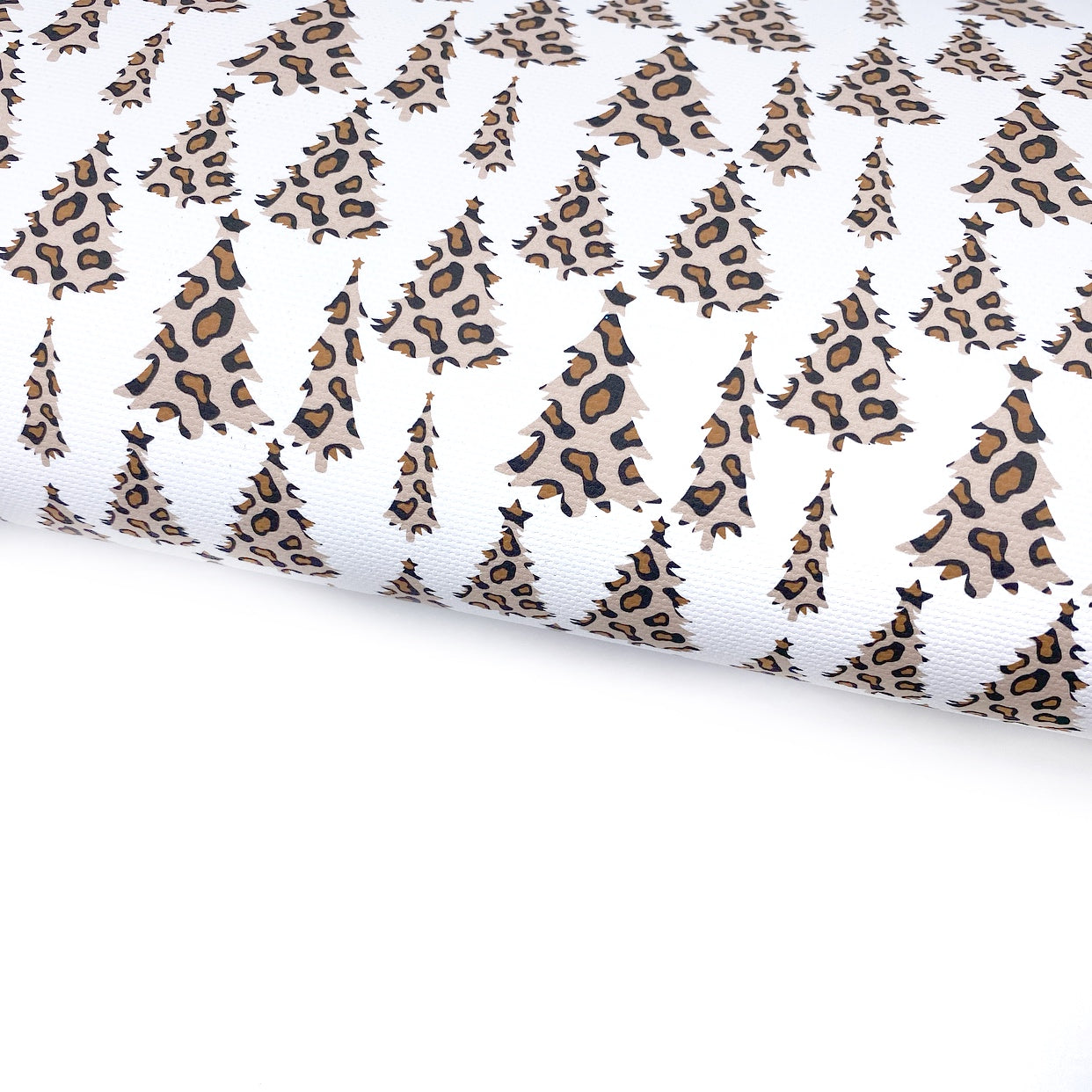 Leopard Christmas Tree Lux Premium Canvas Bow Fabrics