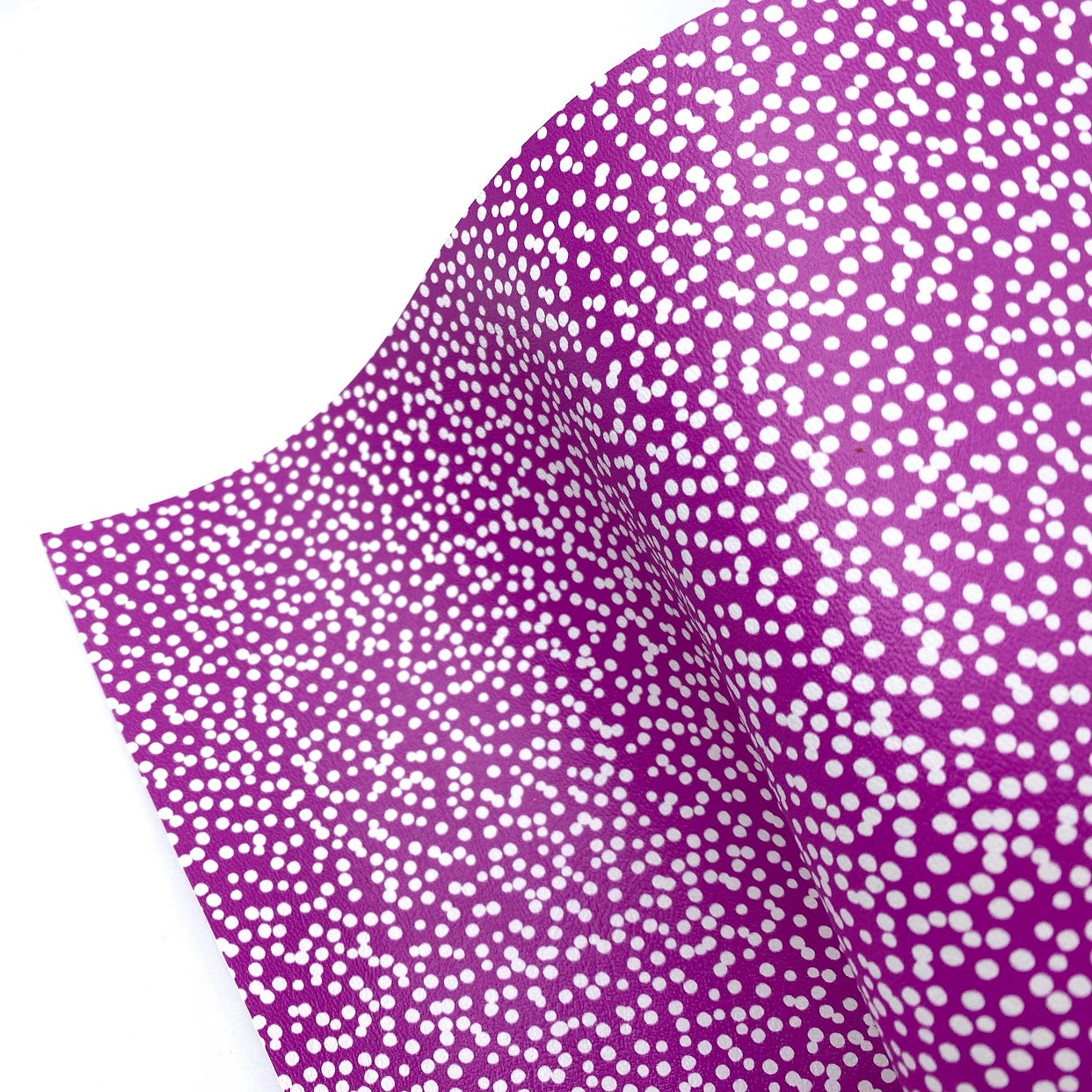 Purple Dotty Premium Faux Leather Fabric Sheets