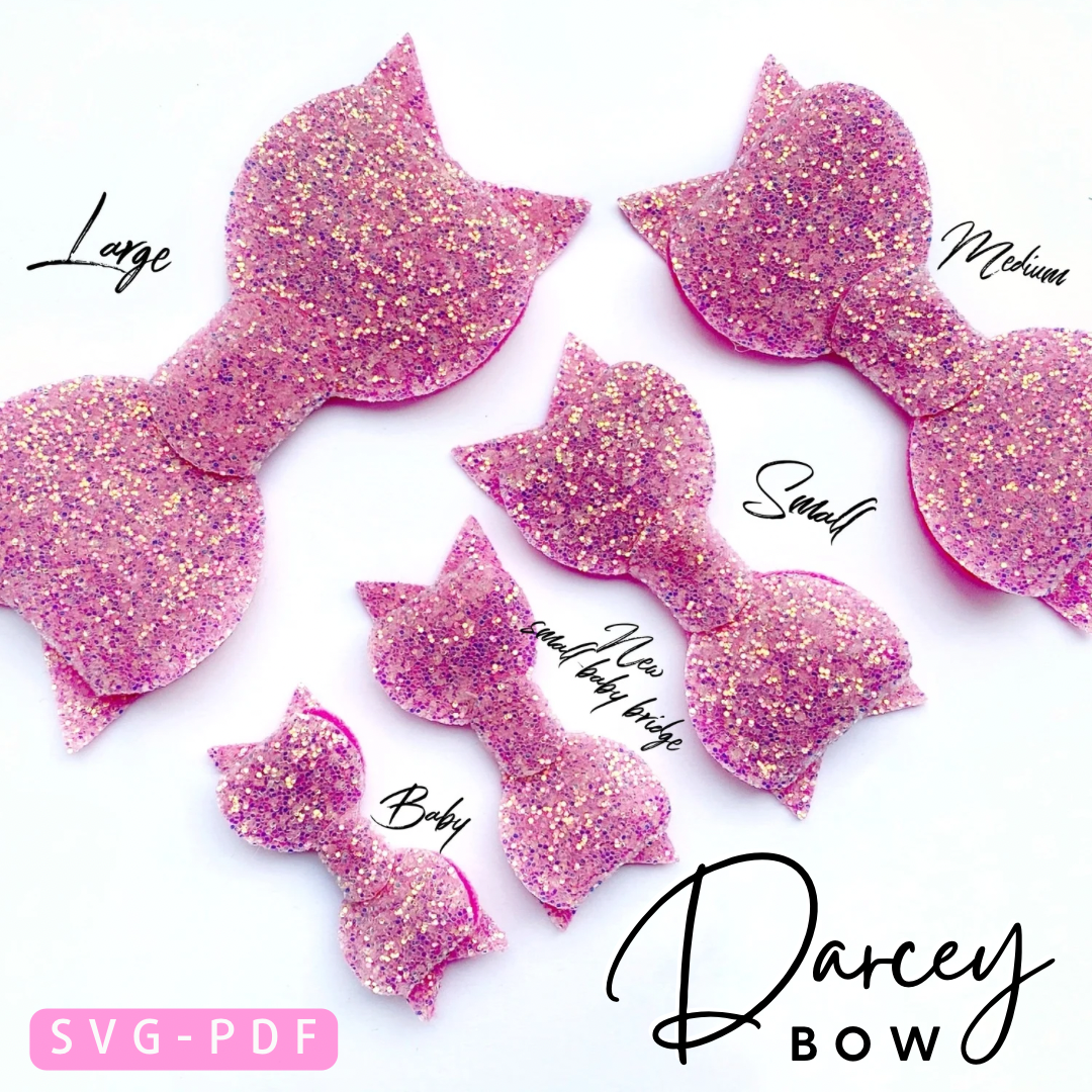 Exclusive Darcey Bow- Full Set- 5  Sizes SVG/PDF