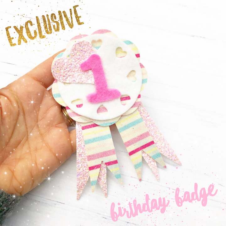 Birthday badge template