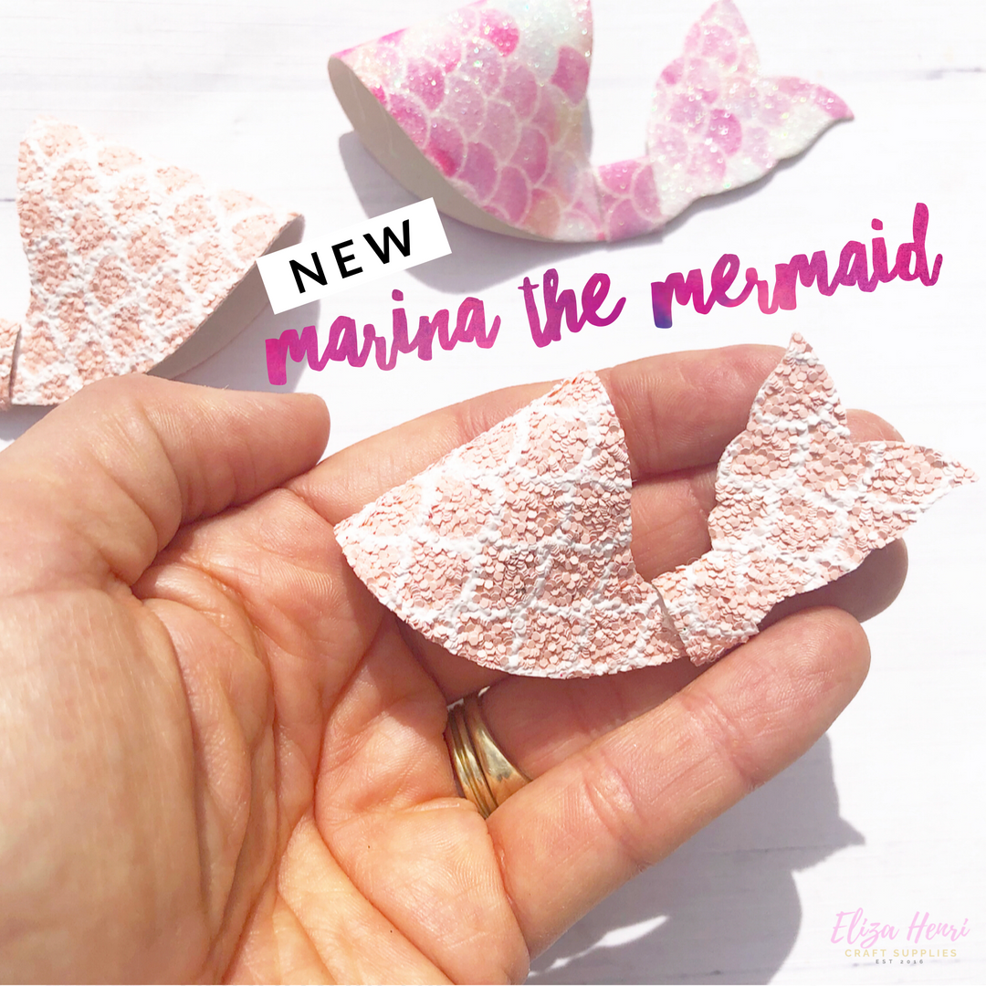 Marina the Mermaid Hair Bow Die cutter- 2 Sizes