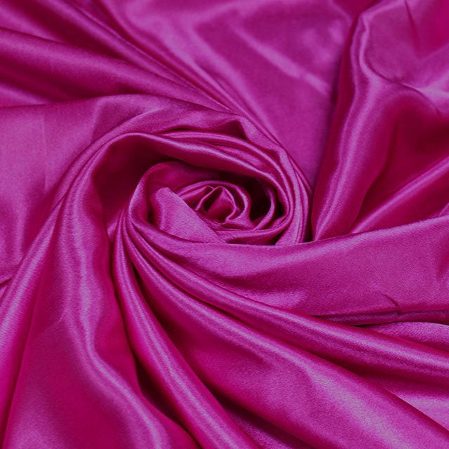 Cerise Pink Premium Polyester Satin Fabric