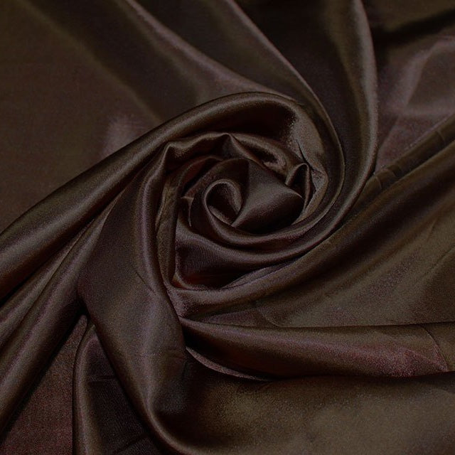Brown Premium Polyester Satin Fabric