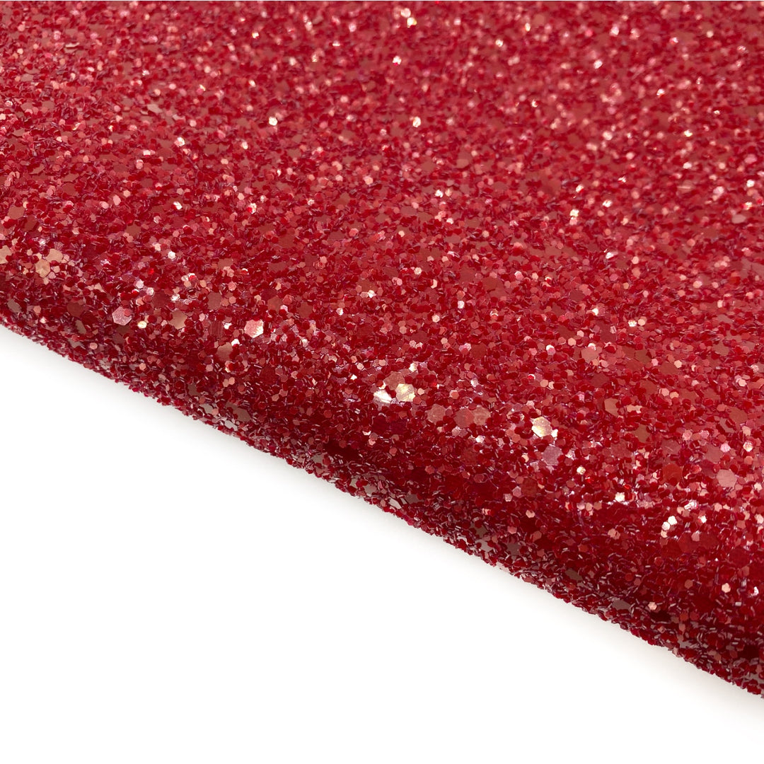 Burgundy Lux Premium Chunky Glitter Fabric