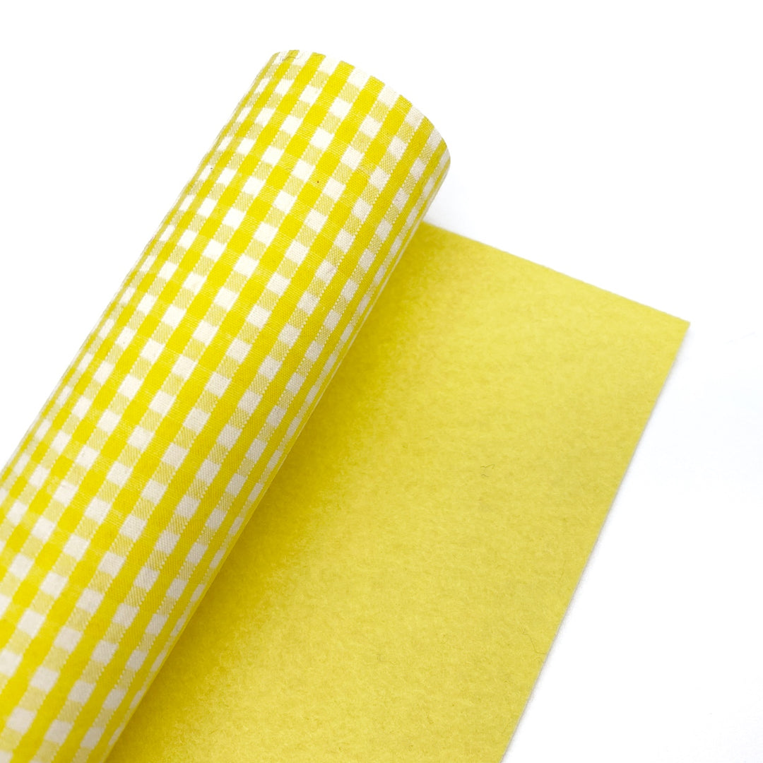 Colour Match Gingham Fabric Felt