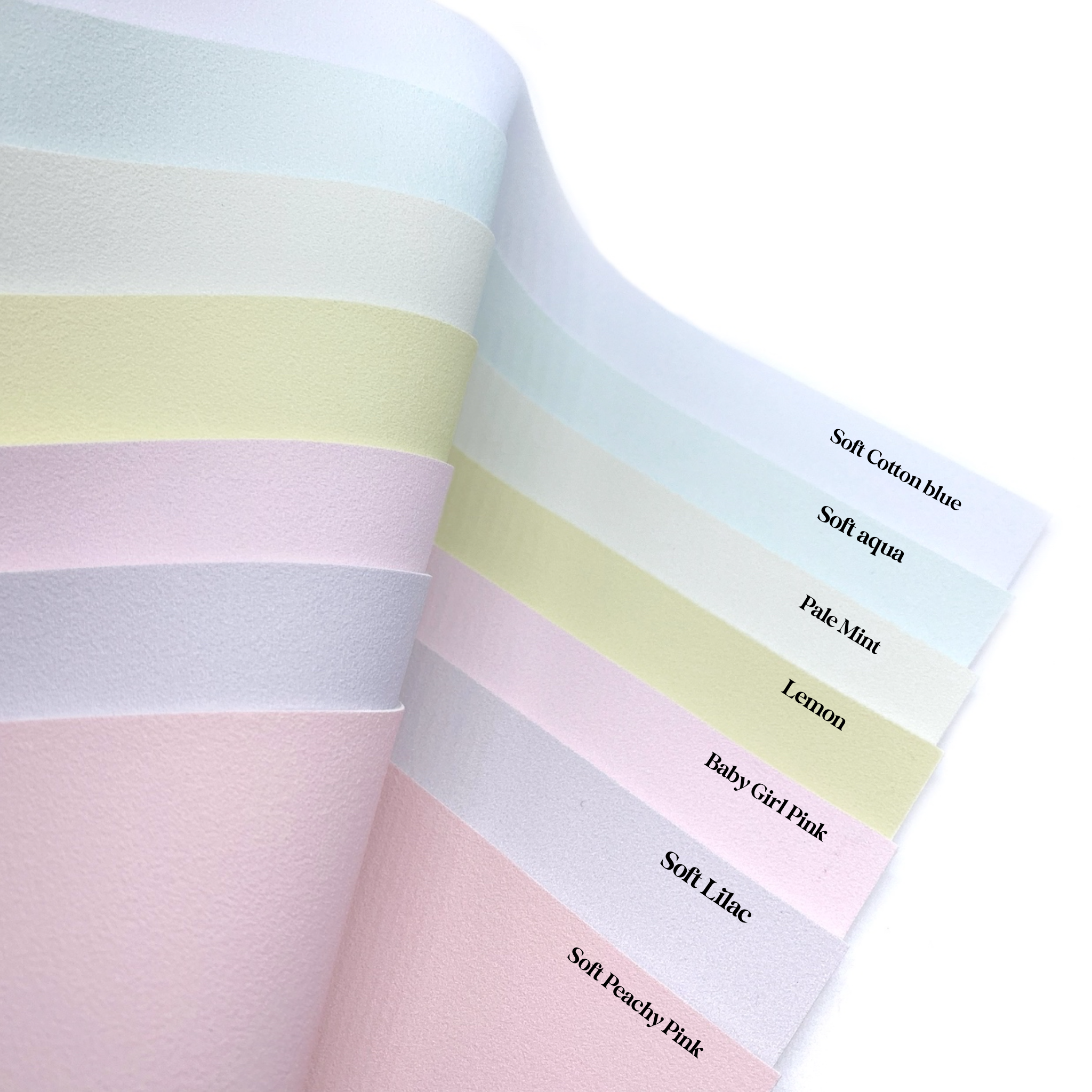 Pastel Faux Suede Fabric Sheets
