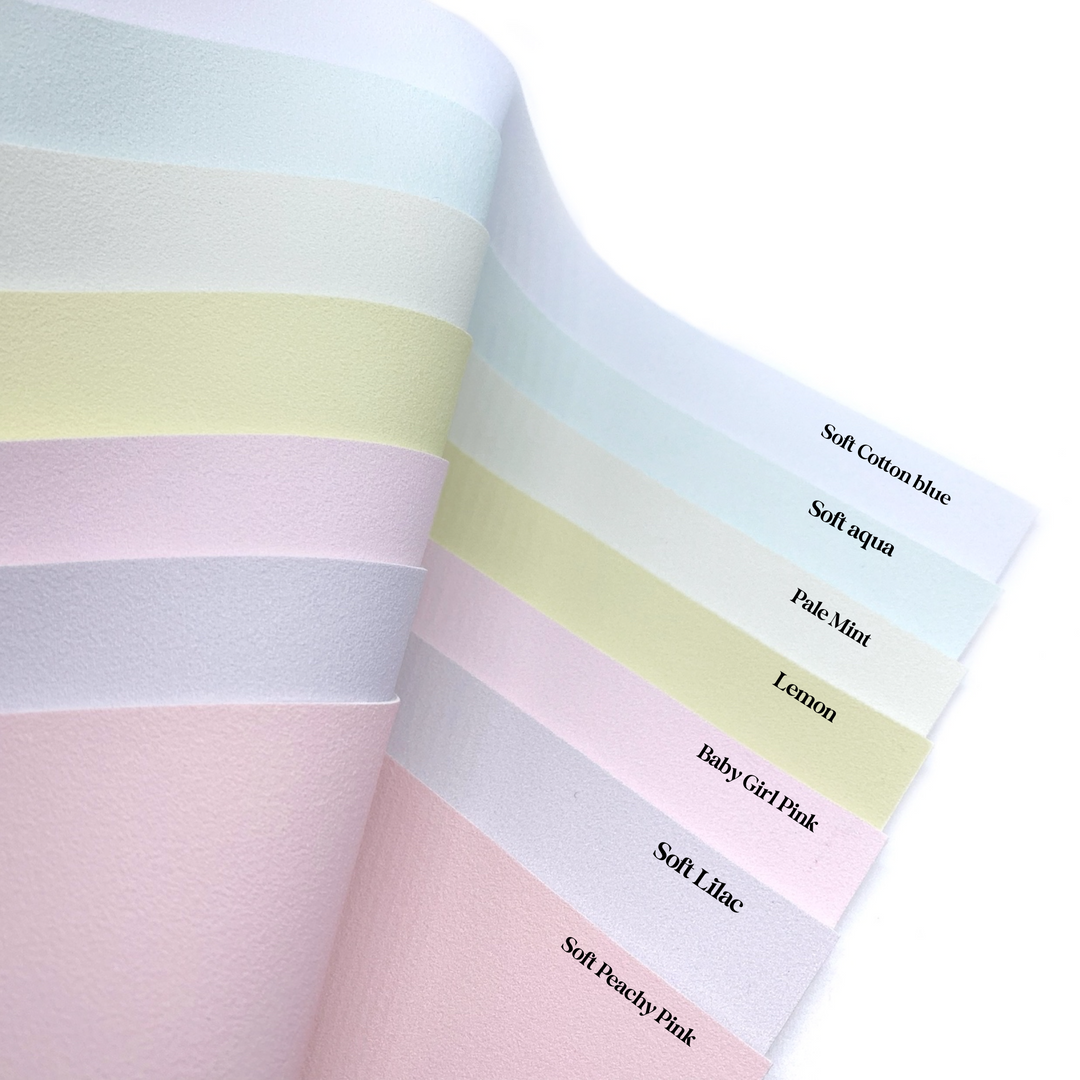 Pastel Faux Suede Fabric Sheets