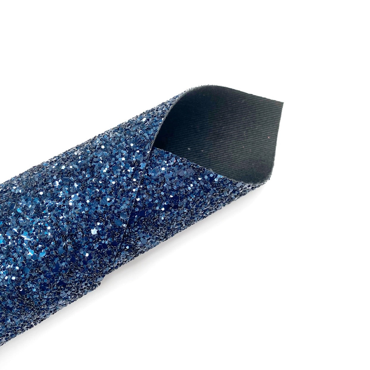 It’s all Navy Lux Premium Chunky Glitter Fabric